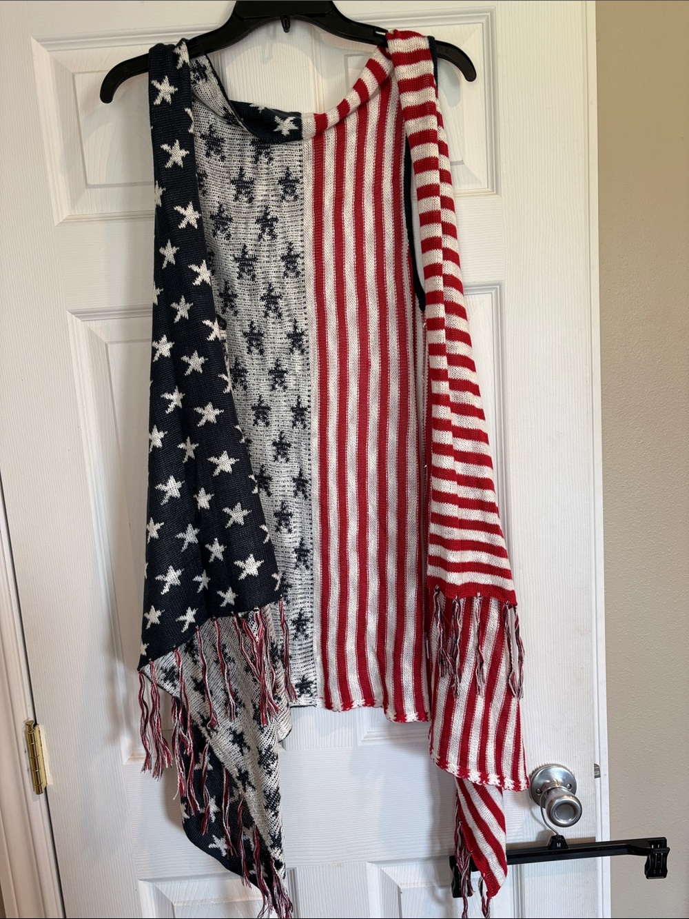 Unity World Wear Red and White Striped Knit Top